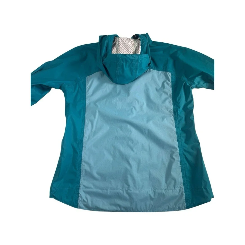 Carhartt Storm Defender Hooded Jacket Blue Two-Tone Ripstop Rain Shell Women M